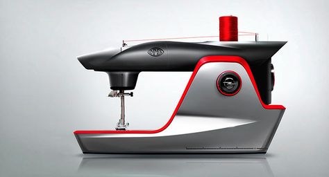 Opel Embraces Fashion, Launches Sewing Machines #April_Fools_Day #Opel Sewing Machine Design, Modern Sewing Machines, Interesting Objects, Opel Gt, Cmf Design, Sewing 101, Design Blogs, Industrial Design Sketch, Vintage Sewing Machines