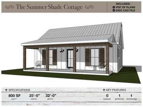 Space-Saving Solutions for Tiny Home Layouts Floor Plans Modern Farmhouse, Ranch Style Farmhouse, Floor Plans Modern, 800 Sq Ft House, 1000 Sq Ft House, Tiny Farmhouse, Cottage Plans, Cottage Floor Plans, Plans Architecture