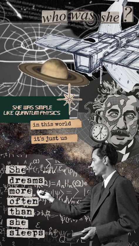 #physics #stem #science #studytok #studygram #aesthetic #motivation #einstein #collage #romanticise #romanticisation #study #science #smart #beautyandbrains #brainsoverbeauty Wallpaper Backgrounds Science, Physics Moodboard, Study Physics Aesthetic, Physics Collage, Physical Science Aesthetic, Physics Aesthetic Wallpaper, Physics Student Aesthetic, Quantum Physics Aesthetic, Physics Motivation