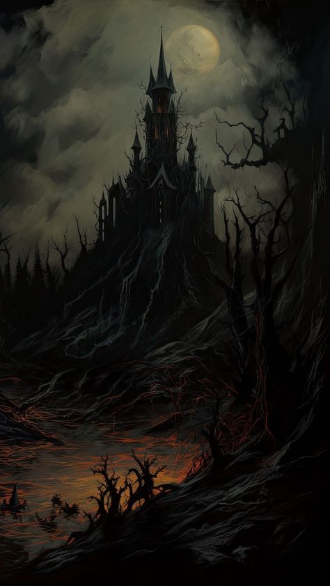 Black Metal Art Wallpaper, Gothic Castle Wallpaper, Dark Castle Wallpaper, Dark Fantasy Background, Bg3 Wallpaper, Dracula Wallpaper, Haunted House Pictures, Castle Wallpaper, Castlevania Wallpaper