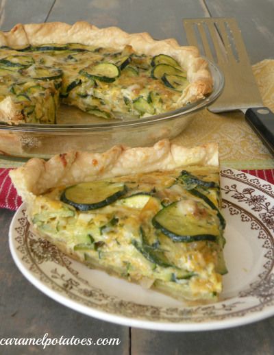 Spinach Tart, Garden Zucchini, Zucchini Pie, Sauteed Zucchini, Garden Herbs, Family Feast, Summer Vegetable, Quiche Recipes, Delicious Pies