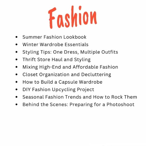 Starting a YouTube channel or revamping an existing one can be both exciting and overwhelming. That’s why I’ve put together a list of 40 YouTube video ideas spanning skincare, fashion, lifestyle, health, and beauty. From sharing your skincare routine secrets to unleashing your fashion creativity, these ideas can help you kickstart your content creation journey. Explore the best seasonal trends, offer insightful health advice, dive into fashion hauls, or even take your audience through a day i... Youtube Beauty Content Ideas, Fashion And Lifestyle Content Ideas, Instagram Fashion Content Ideas, Youtube Fashion Content Ideas, Fashion Content Ideas For Youtube, Fashion Youtube Ideas, Fashion Blog Ideas, Beauty Content Ideas For Youtube, Beauty Content Creator