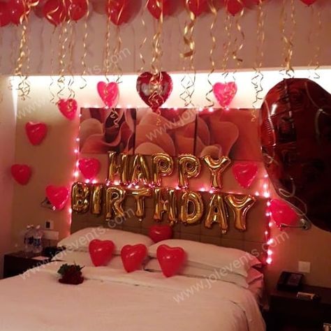 Surprise Birthday Room Decoration for Wife in Hotel👉 WATCH FULL VIDEO ON OUR YOUTUBE CHANNEL 👈… Happy Birthday Hotel Room Decor, Birthday Hotel Room, Room Decoration For Birthday Surprise, Room Decoration For Birthday, Candle Night Dinner, Birthday Room Surprise, Birthday Hotel, Surprise Party Decorations, Hotel Room Decoration