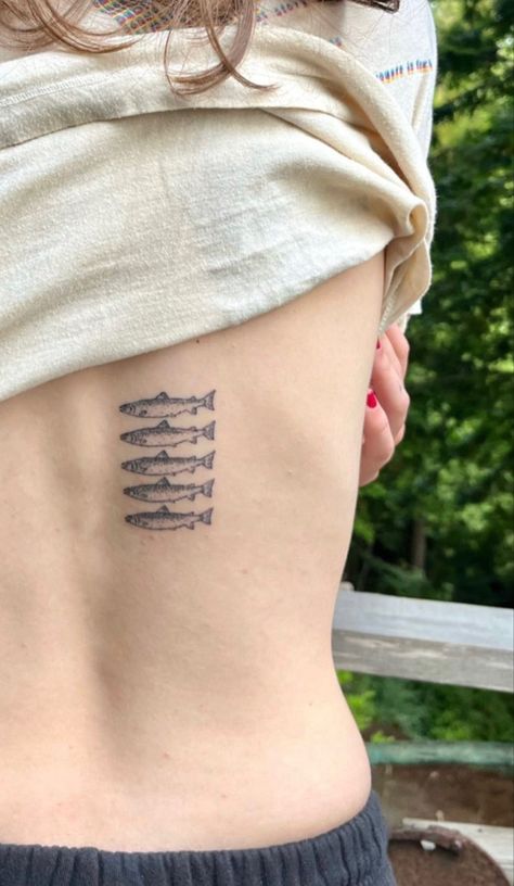 Salmon Tattoo, Aquatic Tattoo, Claire Cottrill, Matching Tats, Tattoo Now, Celebrity Skin, Cute Tiny Tattoos, Matching Tattoo, Jewelry Tattoo