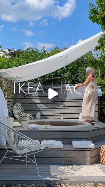 Ikea Garden, Ikea Outdoor, Bbq Hacks, Ikea Finds, Outdoor Cinema, Candy Land Christmas Decorations Outdoor, Upcycling Ideas, Ikea Hackers, Small Pools