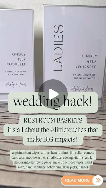 Jill Popolizio | Designs to Bloom on Instagram: "👰💍✨Wedding Hack Alert!✨💍

Ever been to a wedding and thought, “Oops, wish I had a mint...or a hairpin...or, oh no, a band-aid?” 🚨👀 Well, worry not, because we’ve got the ultimate wedding hack that’s all about the #LittleTouches that make BIG impacts! 🌟

Wedding Restroom Basket! 🧺✨ Pack them with all the essentials your guests might need to keep the party going strong - from mints to keep those smiles fresh 😁, to hairpins for the dance-induced hair mishaps 💃🕺, and yes, even those oh-so-necessary band-aids for the new heels’ first night out! 👠

Transform your special day into an unforgettable experience not just for you, but for everyone sharing this joyous moment. 🎉 Let’s sprinkle a little extra love and care, making sure it’s not Wedding Restroom Basket, Wedding Restroom, New Heels, Floss Picks, Ireland Wedding, Instagram Wedding, April 12, Sewing Kit, Wedding Tips