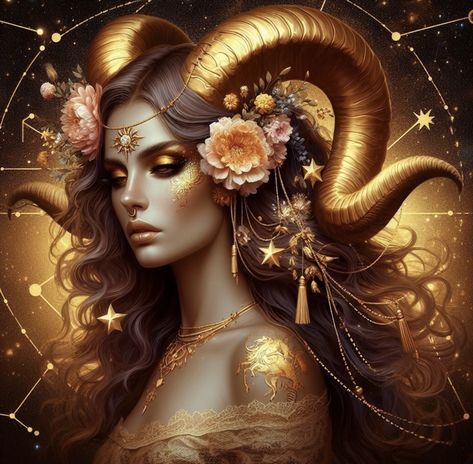 Aries Goddess Art, Aries Goddess, Left Arm Tattoos, Ram Tattoo, Aries Aesthetic, Aries Art, Zodiac Signs Taurus, Zodiac Tattoos, Aries Woman