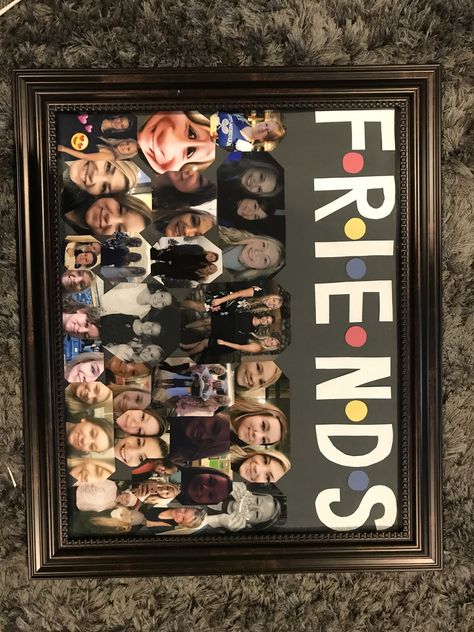 Friendship Presents Ideas, Friendship Diy Gifts Craft Ideas, Diy Photo Gifts For Friends, Best Friend Picture Frame Ideas, Friendship Chart, Picture Present Ideas, Friendship Frames, Picture Frame Gift Ideas, Friendship Gifts Diy