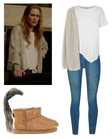 Shelby Miller - ahs / american horror story by shadyannon on Polyvore featuring polyvore moda style River Island Violeta by Mango French Connection UGG fashion clothing Classic French Nails, Dream Closet Clothes, Shelby Miller, Diy Nail Designs, Violeta By Mango, Horror Story, American Horror, American Horror Story, New Wardrobe