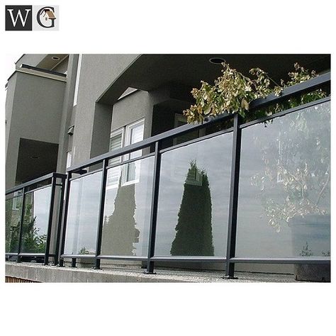 Glass And Metal Railing, Balcony Exterior Design, Glass Railing Balcony, Balcony Glass Railing Design, Balcony Railing Design Modern, Glass Railing Design, Outdoor Railings, Glass Balcony Railing, Railing Balcony