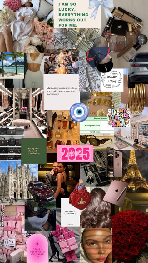 Vision Board For High School Students, Wallpaper Backgrounds Collage, 2025 Wishes, Life Collage, Board Collage, Vision Board Collage, Board Manifestation, Money Vision Board, Define Success