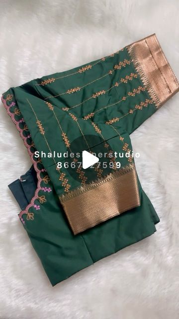 Shalu Saree Blouse Design, Blouse Thread Work Designs, Thread Work Blouse Designs, Embroidery Blouse, Blouse Work Designs, Thread Work, Work Blouse, Saree Blouse, Blouse Designs