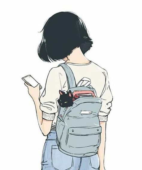 Girl With Backpack, Self Pity, In My Room, My Room, Aesthetic Anime, Lost, Anime