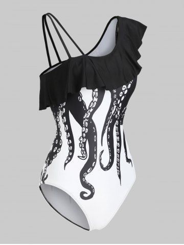 Gothic Women, Octopus Print, Swimsuits Outfits, Black Bathing Suits, Cute Bathing Suits, Print Swimwear, Cute Swimsuits, One Piece For Women, Black Swimsuit