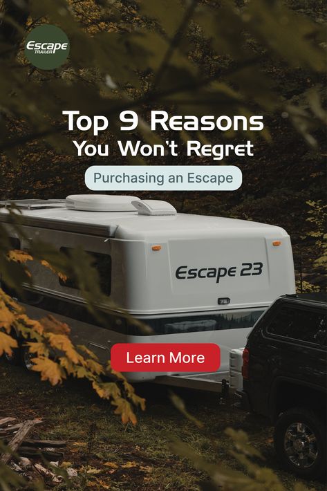 Dreaming of the perfect travel trailer for your adventures? Discover the top 9 reasons why investing in an Escape Trailer is a decision you won't regret! From unmatched durability and modern design to exceptional customer service, we cover it all. Ready to elevate your camping experience?

Read more on our blog today! Escape Trailer, Cargo Trailer Camper Conversion 5x8, 7x14 Cargo Trailer Conversion, Destination Trailers, 6 X 10 Cargo Trailer Conversion, A Frame Camper, Destination Rv Trailers, Lightweight Trailers, Craft Storage Cabinets