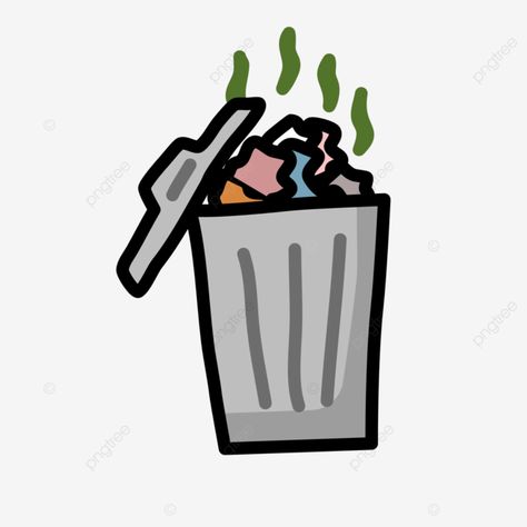 Trash Can Drawing, Trash Bins, Png Transparent Background, Hand Drawing, Png Transparent, Free Png, Vector File, Trash Can, Transparent Background