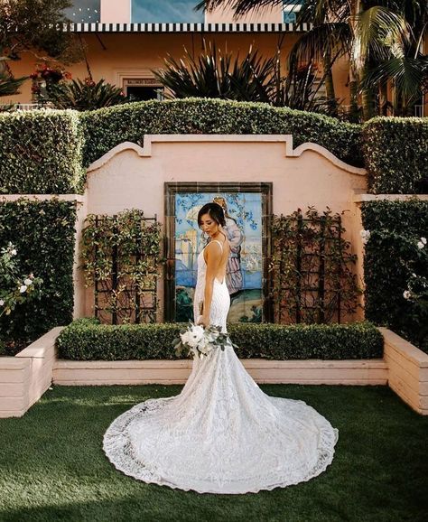 La Valencia Hotel’s Instagram profile post: “Nothing but love for this stunning La Valencia bride 😍 📷: @aubreyoothoutphoto . . . #weddinginspo #sandiegoweddingphotographers #greenery…” Valencia Wedding, La Valencia Hotel, Nothing But Love, Wedding G, Mermaid Wedding Dress, Valencia, Wedding Inspo, Elopement, San Diego