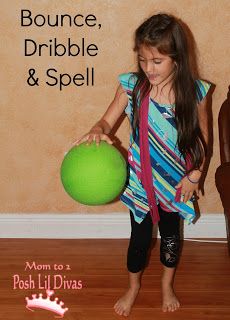 bounce, dribble & spell - let kids get active and practice spelling words too. Lots of other ideas for spelling practice too. Learn Spelling Words, Practice Spelling Words, Learn Spelling, Tutoring Ideas, Spelling List, Word Ideas, Fine Motor Practice, Window Writing, Kinesthetic Learning