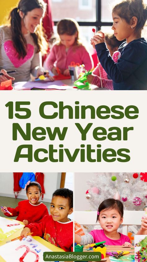 Chinese New Year Activities Chinese New Year Ideas For Toddlers, Chinese New Year Crafts For Toddlers Easy, Chinese New Year Sensory Activities, Chinese New Year Gross Motor Activities, Lunar New Year Party Games, Chinese New Year Provocations, Chinese New Year Ideas For Kids, Lunar New Year Games For Kids, Chinese New Year Math Activities