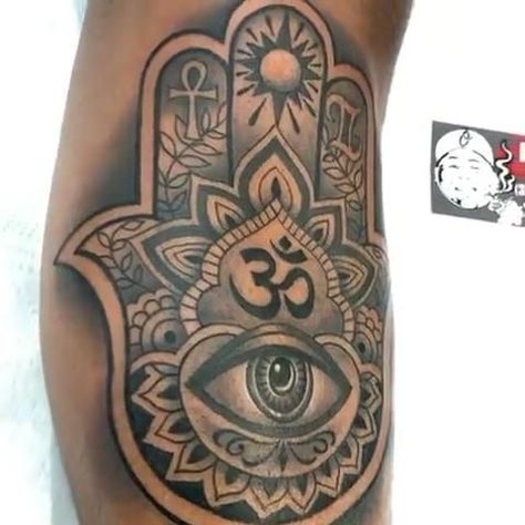 Hamsa Tattoo Black Women, Hamsa Arm Tattoos For Women, Spiritual Tattoos Black Women Arm, Hamsa Shoulder Tattoo, Hamsa Arm Tattoo, Hasma Tattoo Men, Hamsa Hand Tattoo For Women, Hamsa Hand Tattoo Men, Hamsa Tattoo Design For Women