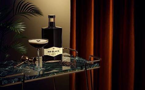 Mr Black | Full CGI on Behance Best Cocktail Bars, Coffee Liqueur, Cocktail Photography, Slytherin Aesthetic, Better Things, Still Photography, Mood And Tone, Food Ads, Espresso Martini