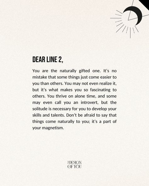 Each Profile Line brings something unique to your personality✨ What’s your profile?👇🏼💜 Line 1s are investigative Line 2s are known as hermits Line 3s are the experimenters Line 4s are all about connection Line 5s desire to be of service Line 6s are the role models to us all If you are loving human design and want to know how to go deeper, I create personalized HD guidebooks that you will definitely want to check out. 👉🏼I break down EVERYTHING in your chart and give you a variety of recom... Human Design System, Design 101, Design Line, How To Go, Your Profile, Human Design, Design System, Guide Book, Role Models