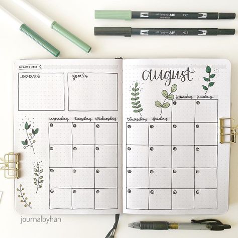 Bullet Journal Monthly Calendar, June Bullet Journal, Bullet Journal Month, Bullet Journal Monthly Spread, Bullet Journel, Bullet Journal Ideas Templates, Bullet Journal Font, Calendar Journal, Bullet Planner