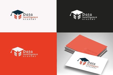 Academy Logo #abstracto #linearticon☀️ Logo Reference, Visit Card, Academy Logo, Online Academy, Own Company, Visiting Card Design, Online Logo Design, Graphic Designer Portfolio, School Logo