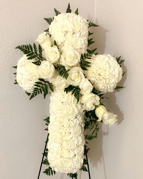 Funeral cross Memorial Service Decorations, Remembrance Flowers, Burlap Flower Wreaths, Sympathy Arrangements, Heartfelt Condolences, Gift Wreath, Cross Wreath, Memorial Flowers, Small White Flowers