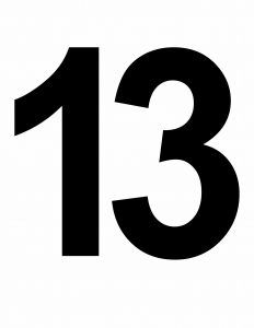 Large Number 13 Printable Large Printable Numbers, 13 Number, The Number 13, Number Flashcards, Numbers Printable, Number Chart, Number Templates, Number 13, Numbers Preschool