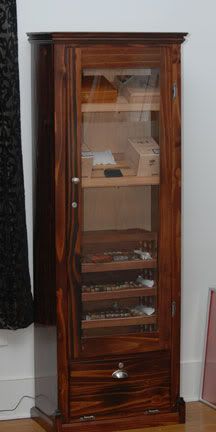 Cigar cabinet, made from a converted gun cabinet Built In Humidor, Humidor Diy, Homemade Humidor, Cabinet Humidor, Cigars Humidor Cabinet, Humidor Cabinet, Best Humidor Newair, Best Humidor, Wine Cellars