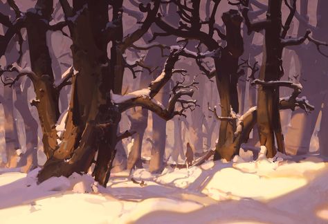 Forest Drawing, Arte Peculiar, Arte Grunge, Bg Design, Forest Background, Forest Illustration, Landscape Concept, Snowy Forest, Forest Painting