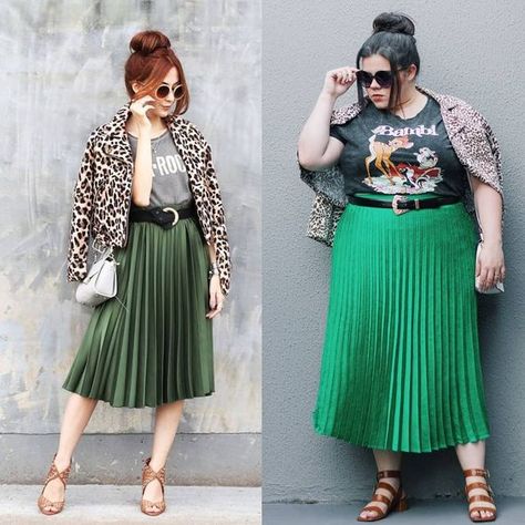 Plus Size Pleated Skirt Outfits, Pleated Skirt Outfit Plus Size, Green Pleated Skirt Outfit, Plus Size Pleated Skirt, Plus Size Wedding Guest Outfit, Curvy Fashion Summer, Curvy Skirt, Green Pleated Skirt, Outfits Gorditas