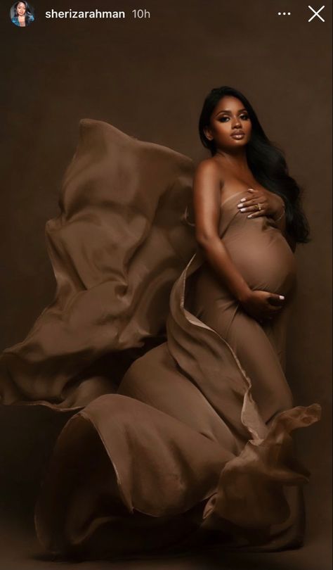 Keke Palmer Maternity Shoot, Ciara Maternity Shoot, Maternity Shoot Black Couple Ideas, Silk Sheet Maternity Shoot, Maturity Photoshoot Black Couple, Girl Maternity Shoot Ideas Black Women, Shades Of Brown Maternity Shoot, Drape Maternity Pictures, Maternity Pics Black Women