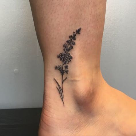 Sprig of lavender and heather done by Gabby Colledge. Sprig Of Heather Tattoo, Heather Tattoo, Purple Flower Tattoos, Heather Flower, Meaning Tattoos, Tattoo Thoughts, Lavender Tattoo, Like Tattoos, Living Garden