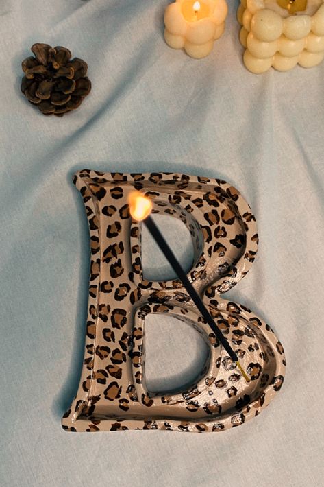 This product made with high quality air dry clay and paint. You can use it as a incence holder, decorative object, gift for special ones for you, jewelry holder etc.

(not suitable for food or drink)
#clayart #clayincenceholder #personalisedgift Air Dry Clay Letters, Ceramic Letters, J Alphabet, Clay Wall Hanging, Gift Letter, B Letter, Diy Christmas Presents, Hanging Letters, Clay Crafts Air Dry