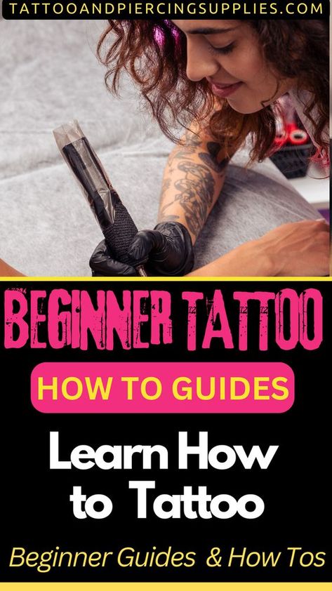 How To Tattoo Guides#tattoo #tattookit #tattooequipment Learning How To Tattoo, Practice Tattoo Designs For Beginners, How To Tattoo Step By Step, Tattoo Tips For Beginners, Tattoo Apprentice Practice, Learning Tattooing, Tattooing For Beginners Learning, Tattoo Lessons, Learning To Tattoo