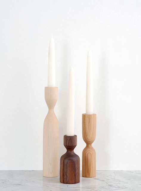 Interior | Fabrique 1840 | Canadian Creators | Simons Scandinavian Candles, Hand Dipped Candles, Unique Christmas Decorations, Wooden Candle Holders, Photo Candles, Wooden Tree, Tree Sculpture, Wood Candles, Scandinavian Inspired