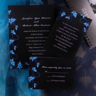 Black And Blue Wedding, Starry Night Wedding Theme, Dark Blue Wedding, Starry Night Wedding, Damask Wedding, Black And White Wedding Invitations, Formal Wedding Invitations, White Wedding Invitations, Black Wedding Invitations