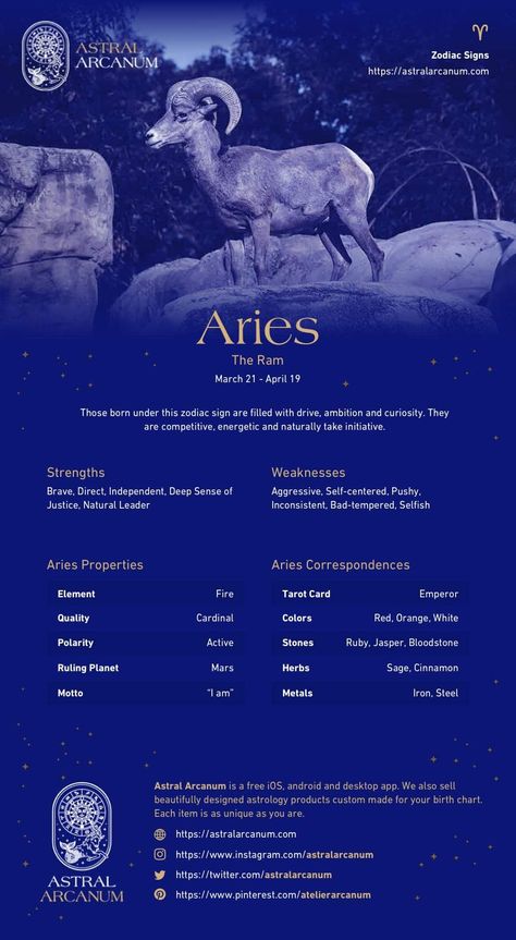 Aries Characteristics, Zodiac Sign Personality, All The Zodiac Signs, Zodiac Chart, Astrology Signs Aries, Zodiac Signs Characteristics, Aries Personality, Gemini Personality, Aries Symbol