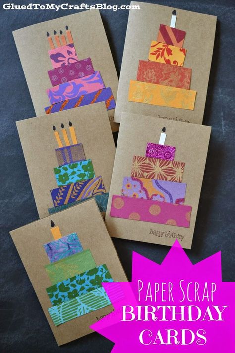 We LOVED these Paper Scrap Birthday cards created by  Stacey Gibbon for #StickyU using our Xtreme Adhesive! Fashion Maker, Anniversaire Diy, Washi Tape Cards, Homemade Birthday, Birthday Card Craft, Homemade Birthday Cards, Bday Cards, Birthday Crafts, Scrapbook Kit