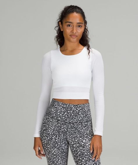 Lululemon Ebb To Street, High Rise Pants, Womens Long Sleeve Shirts, Soft Tops, Lululemon Women, White Long Sleeve, Shirt Online, Long Sleeve Shirt, Women Long Sleeve