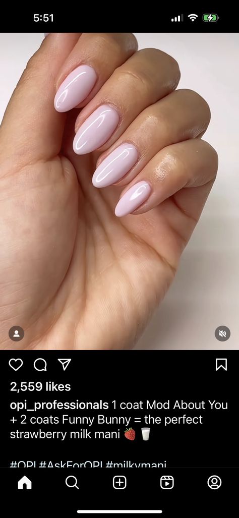 Strawberry Milk Nails, Milk Nails, Sandra Dee, Classic Nails, Strawberry Milk, Minimalist Nails, Short Acrylic Nails, Nail Spa, Trendy Nails