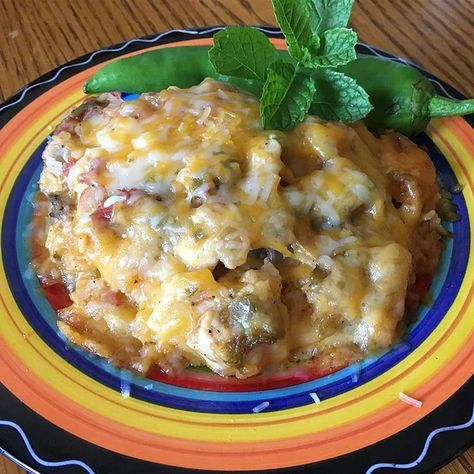 Hatch Chile Enchilada Pie Recipe | Allrecipes Enchilada Pie Recipe, Hatch Chili Recipes, Enchilada Pie, Hatch Chile Recipes, Green Chile Recipes, Hatch Chiles, Green Chili Recipes, Hatch Chili, Chile Recipes