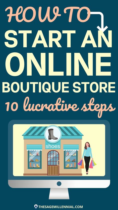 Start An Online Boutique, Ecommerce Startup, Starting An Online Boutique, Business Marketing Plan, Boutique Store, Profitable Business, Content Writing, Online Earrings, Online Magazine