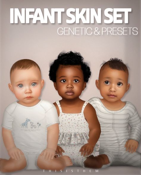 Ts4 Infant Skin Overlay, Sims 4 Cc Genetics Presets, Sims 4 This Is Them, Sims 4 Realistic Eyes Default, Sim4 Skin Overlay, Sims 4 Infants Mod, Sims 4 Cc Pimple Patches, Sims Infant Mods, Infant Cc Sims 4 Alpha