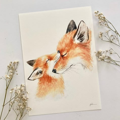 - DESCRIPTION -  A5 PRINT of my original watercolour fox painting.  Printed on high quality, acid free fine art paper. Signed by me on the front. This print is perfect as a gift or something special to treat yourself. Decorate your home or create an area of peace near your workspace or office.    Prints will be packaged securely inside a sleeve with backing board in a rigid mailer for protection.  **Unframed. **Prints are signed. **Please note that colours may vary slightly from what you see on your screen.  **Please note this is a printed reproduction of my painting, not an original artwork.  Dimensions - 14.8 x 21cm (approximately A5) Thank you for visiting my shop! All artworks are painted with love by me in my studio. Please feel free to contact me if you have any questions.  Follow me Watercolour Fox Painting, How To Draw Forest Animals, Watercolor Art Animals Easy, Watercolor Art Christmas Easy, Me As A Painting, Animal Watercolor Paintings, Cute Fox Art, Fox Watercolor Painting, Fox Watercolour