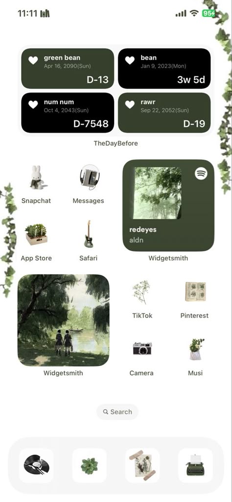 Emerald Green Homescreen, Green Phone Layout Aesthetic, Ios Green Homescreen, Iphone Home Screen Layout Green, Green Iphone Setup, Phone Layout Ideas Green, Phone Green, Green Aesthetic Home Screen, Black And Green Iphone Layout