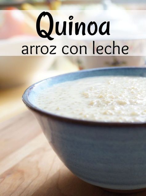 Quinoa Dessert Recipes, Quinoa Desserts, Quinoa Milk, Quinoa Pudding, Health Dessert Recipes, Brazilian Desserts, Rice Pudding Recipes, Recipes Quinoa, Snack Smoothie