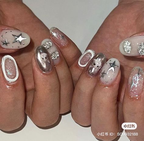 Xhs Nails, Nails Xiaohongshu, Xiaohongshu Nails, Year Nails, Grunge Nails, New Year's Nails, Halloween Nails, Nail Inspo, Nail Art